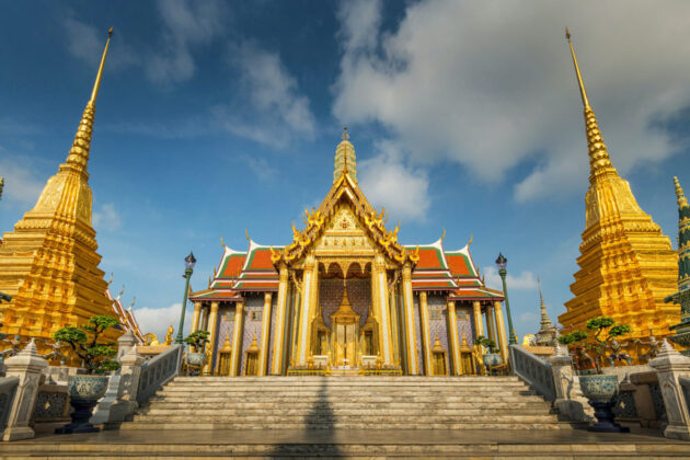 Temple of the Emerald Buddha i Bangkok, Thailand.