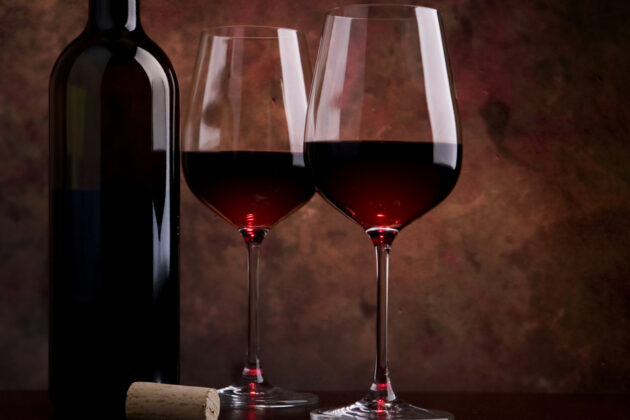 Två glas rött vin
