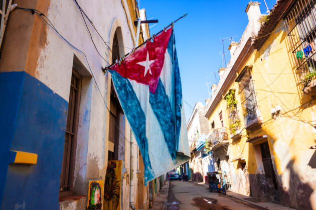 Gatuvy i Havanna, Kuba.