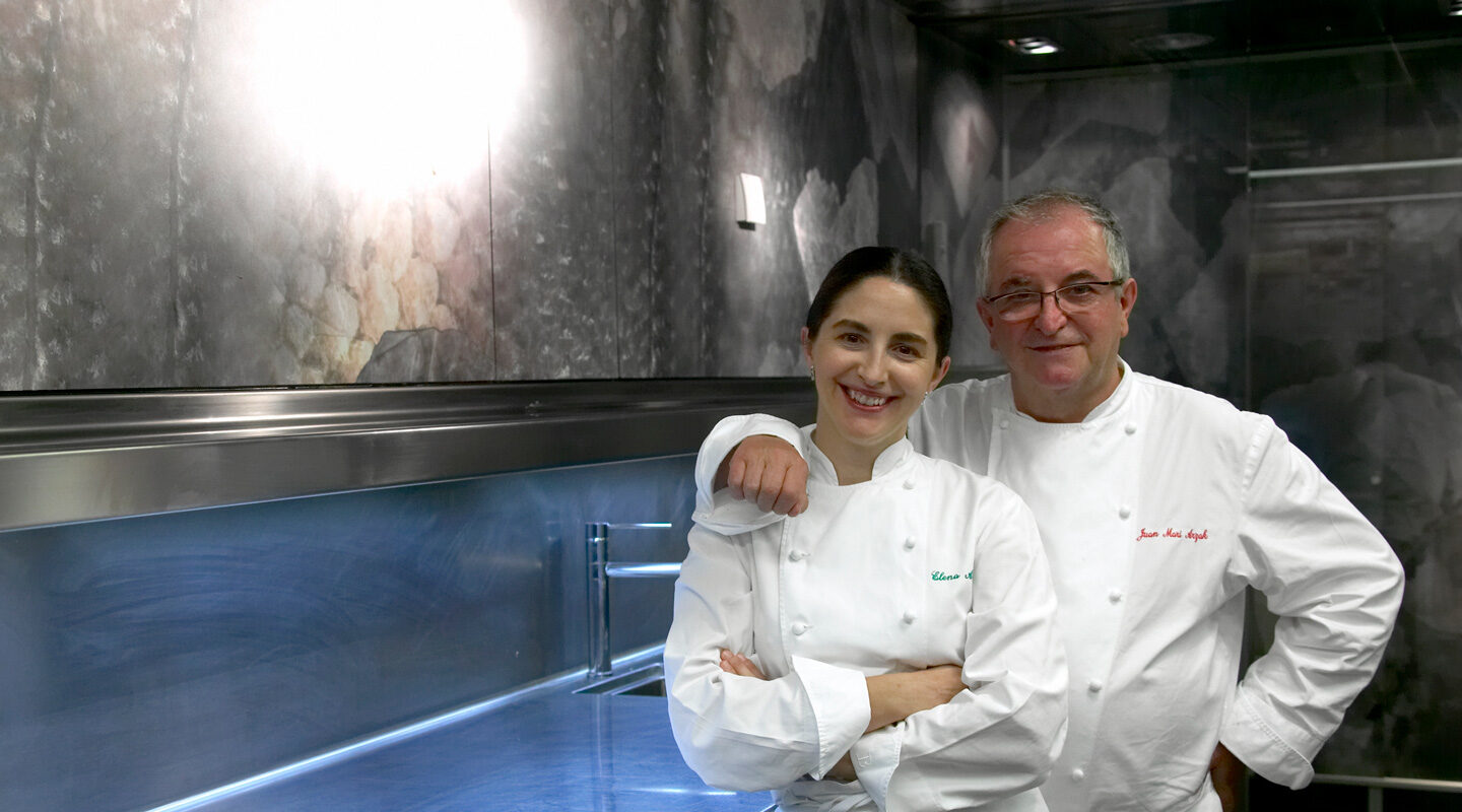 Juan Mari och Elena Arzak i köket till sin restaurang