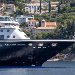 Kryssningsfartyget Azamara Onward i Dubrovnik, Kroatien.