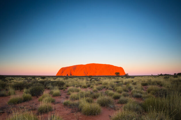 Uluru, även känd som Ayers Rock, i Australien.