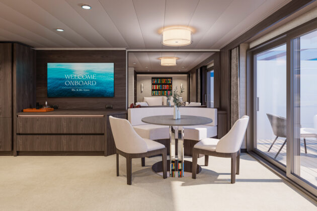 Stort matsalsdel i Deluxe Penthouse